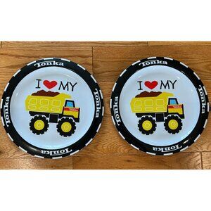 2003 Tonka Plates Melamine Lot Of 2